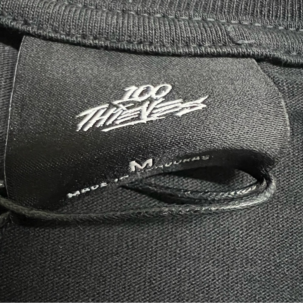 New Mens 100 Thieves Black Core Short Sleeve T-shirt - Picture 3 of 5